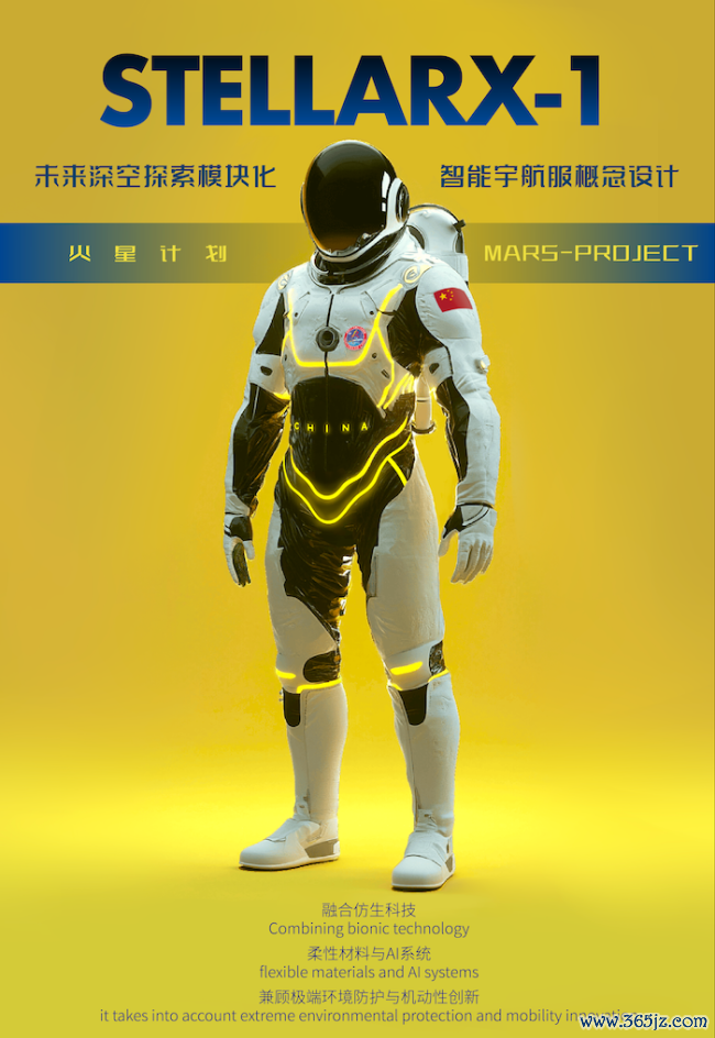 后生作品展——StellarX-1明天深空探索模块化智能宇航服观念盘算